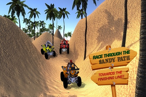 Beach Bike Offroad Race 3D -  Extreme Stunt Driving & Superbike Game screenshot 2