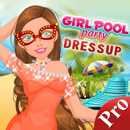 Girl Pool Party Dress Up Games Icon