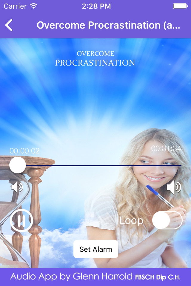 Overcome Procrastination Hypnosis by Glenn Harrold screenshot 2