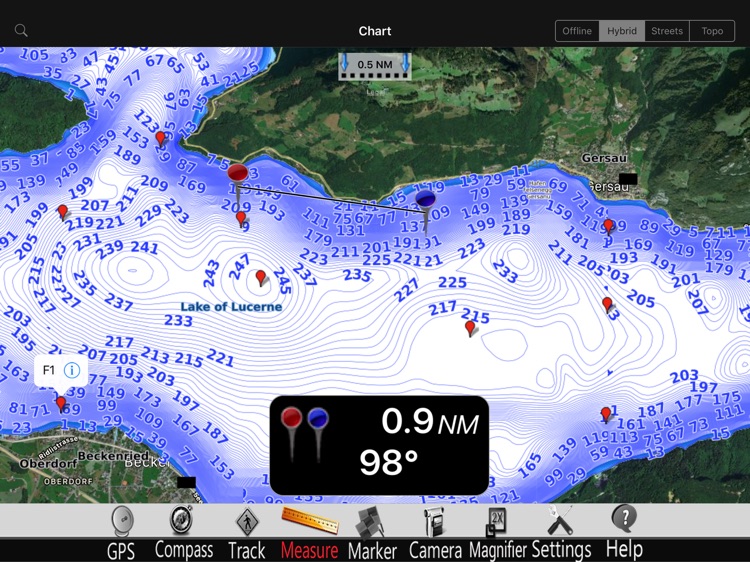 Switzerland Lakes Charts Pro