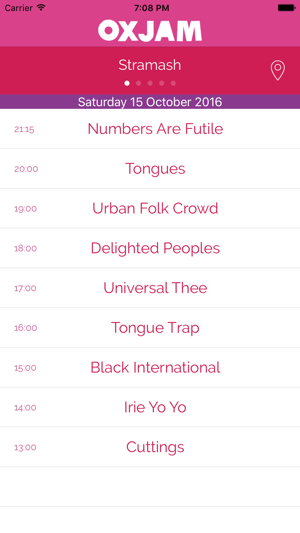 Oxjam Edinburgh Takeover - festival prog