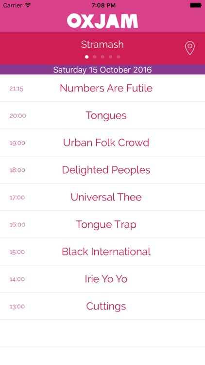 Oxjam Edinburgh Takeover - festival programme