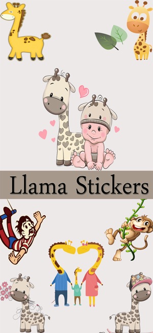 Llama Stickers Emojis