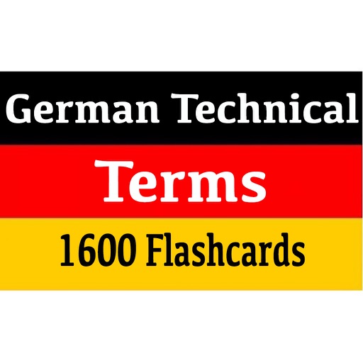 German Technical Terms 1600 Flashcards & Quiz icon