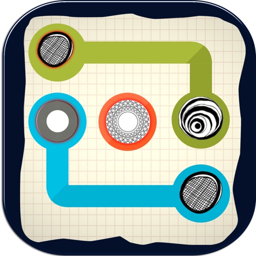 Doodle Draw Sketch - Line Stick Match and Link Puzzle Game (For iPhone, iPad, iPod) Icon