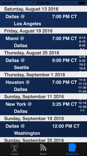 Dallas Football Live - Radio, Scores & Schedule(圖4)-速報App