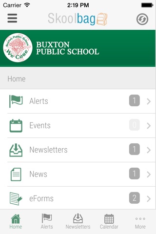 Buxton Public School - Skoolbag screenshot 2