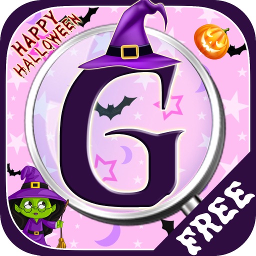 Free Hidden Objects: Halloween Hidden Alphabets Icon