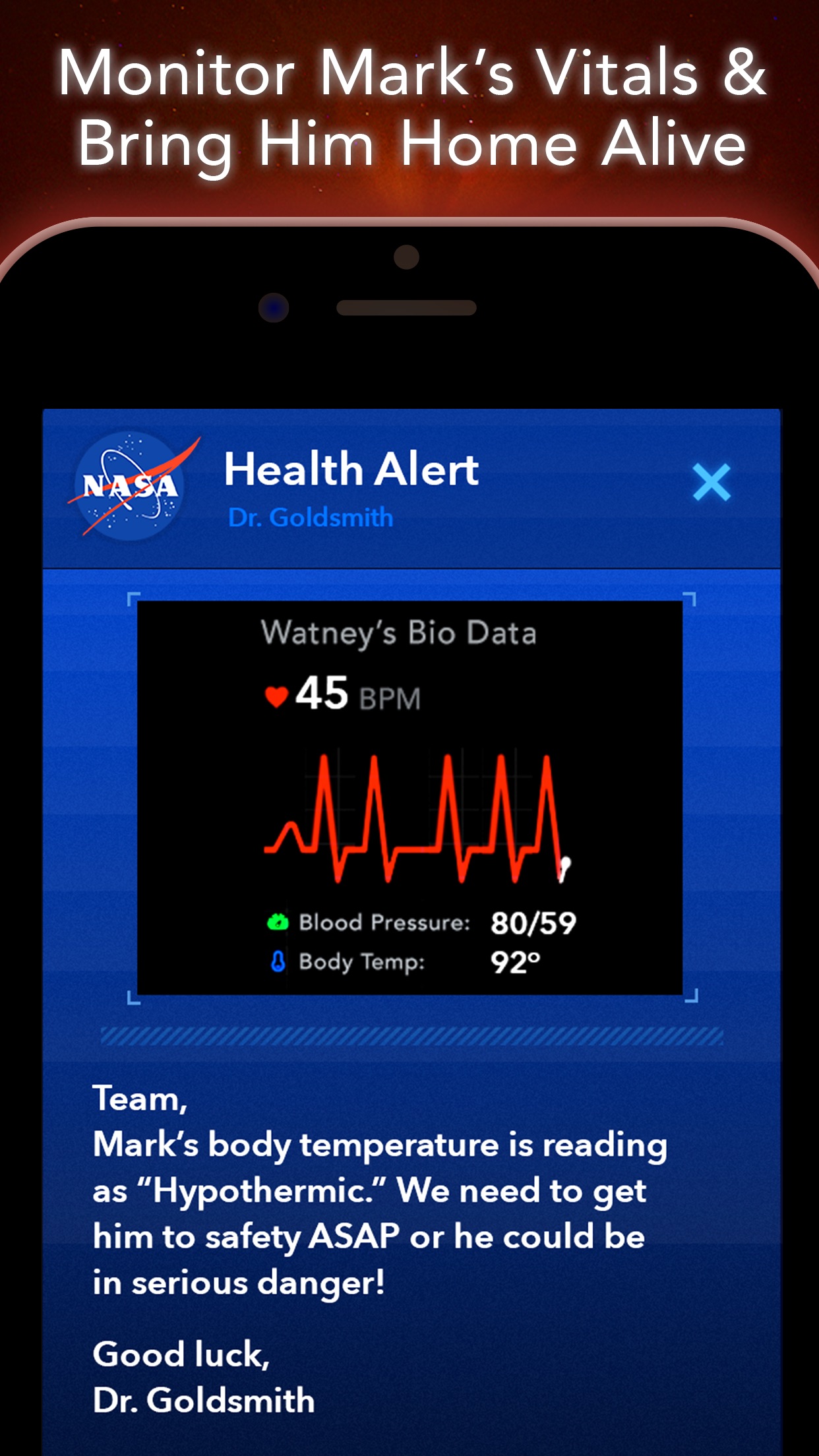 Screenshot do app The Martian: Official Game