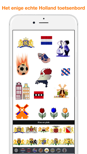 Holland's trots, Nederlands toetsenbord