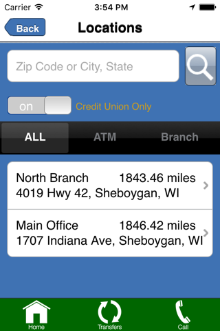 Sheboygan Area CU Mobile App screenshot 2