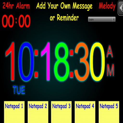 Sticky Digital Alarm Clock