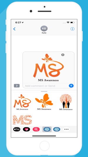 MS Awareness Stickers