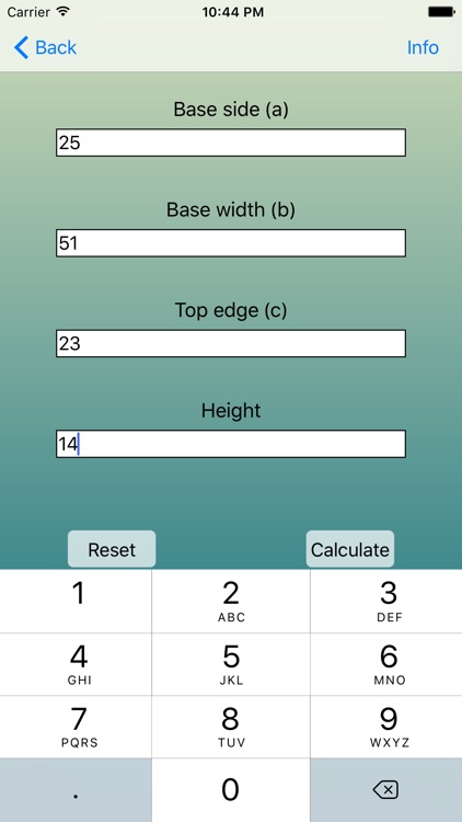 Basic Areas Formulas