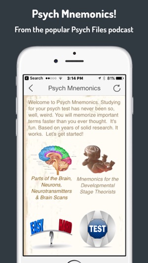 Psych Mnemonics - Memory Tools for Your Psych Test(圖1)-速報App