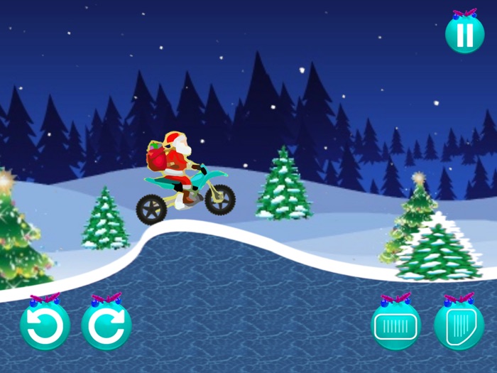 Santa Hill Bike Driving 3D