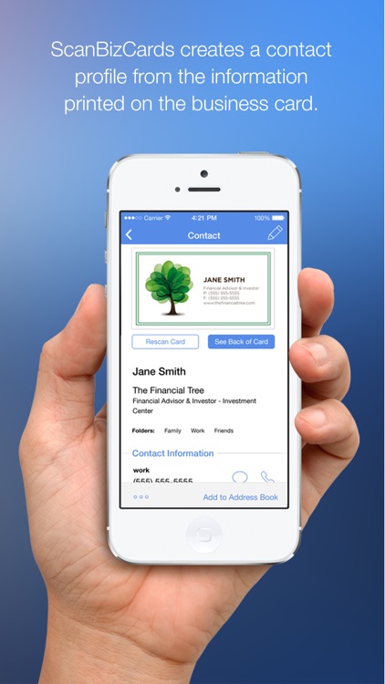 ScanBizCards Lite Business Card Scanner + Reader screenshot-3