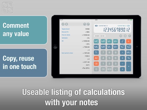 Calculator Total Recalc – Business desktop tool with proper percentage and tax calculation, MU and rounding screenshot 2