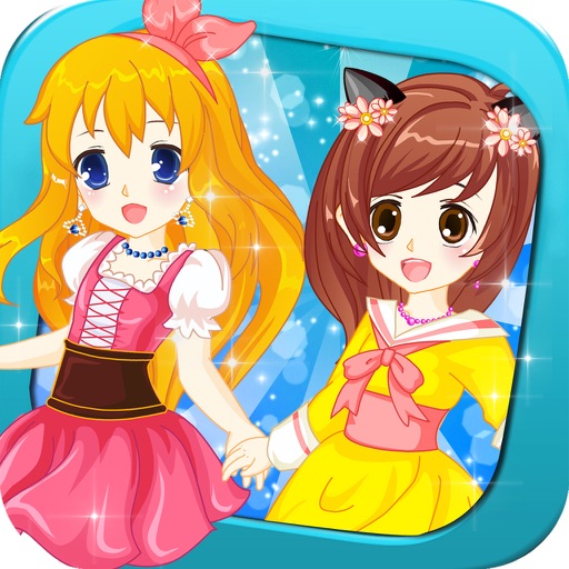 Cute princess sisters - Princess Sophia Dressup develop cosmetic salon girls games icon