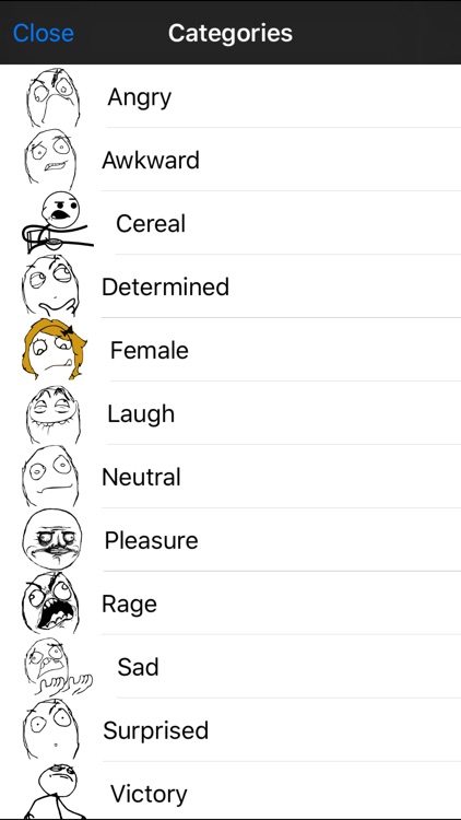 RageToSMS - Rage Faces Emoji Texting & SMS screenshot-3