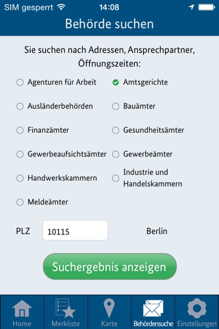 BMWi Behördenwegweiser screenshot 4