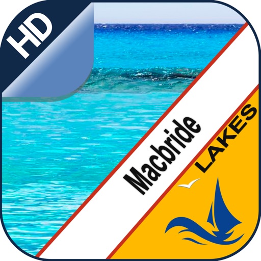 Macbride Lake GPS offline nautical map for boaters