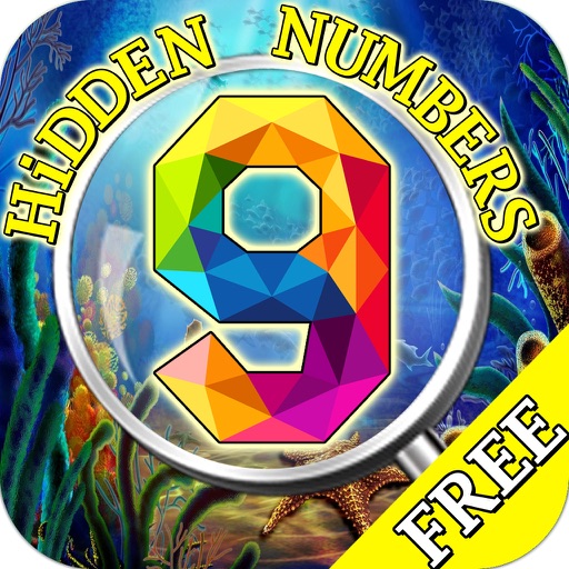 Free Hidden Object Games:Seaside Hidden Numbers iOS App