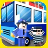 Blocky Police Prison Transport 3D