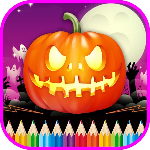 Halloween Coloring Book - Finger Paint For Kids Icon