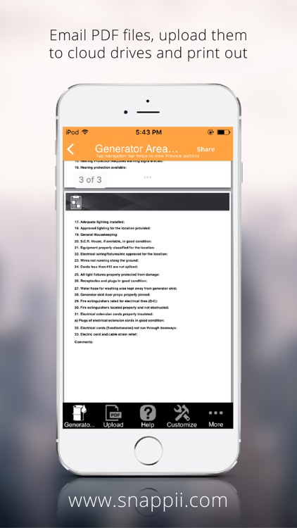 Generator Area & Electrical Systems Inspection App screenshot-3