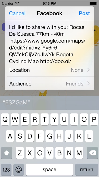 Bogota Cycling Map