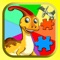 The Dinosaurs jigsaw game, explore dinosaurs Dragon interactive world