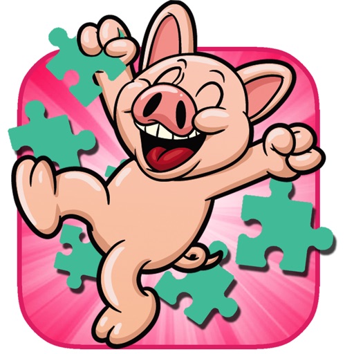 Crazy Village Pig And Friend Jigsaw Puzzle Game iOS App