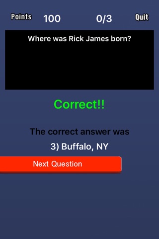 Ultimate Trivia - Rick James edition screenshot 3