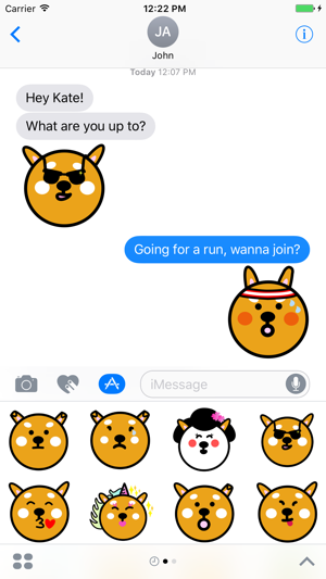 Kumakote the doge: a cute pet stickers(圖1)-速報App