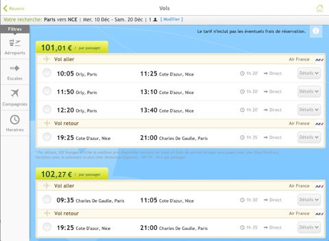 Go Voyages: Vols Pas Chers screenshot 4