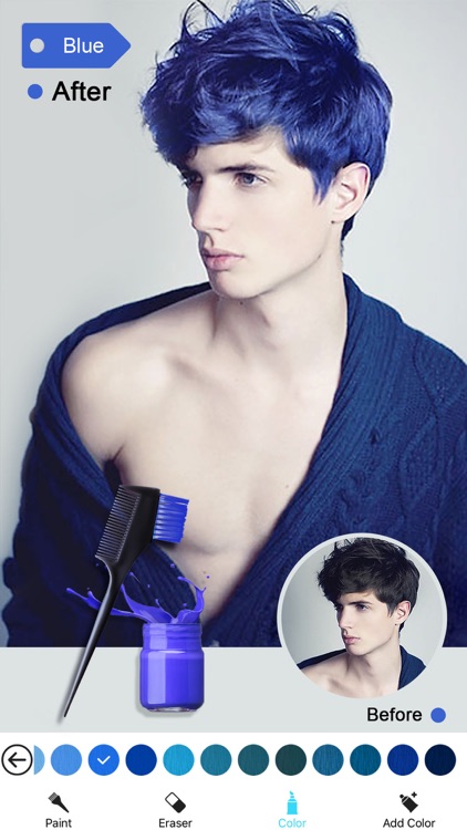 Hair Color Dye -Switch Hairstyles Wig Photo Makeup screenshot-4