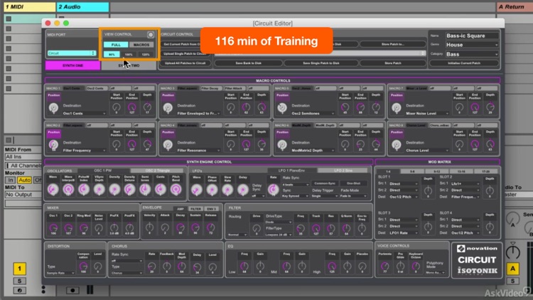 Adv. Course For Novation Circuit