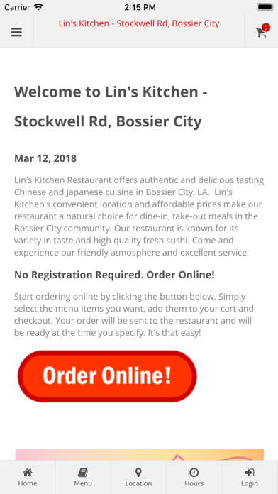 How to cancel & delete Lin's Kitchen Bossier City from iphone & ipad 1