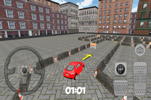 Red Sport Car Parking screenshot 3