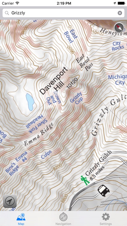 Wasatch Backcountry Skiing Map