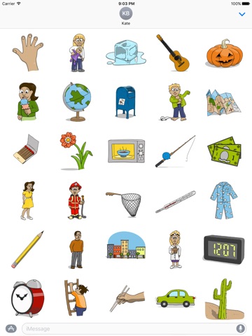 Stickertoons Life – Useful stickers for iMessage screenshot 2