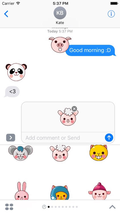 Animal Funny Sticker - Emoji