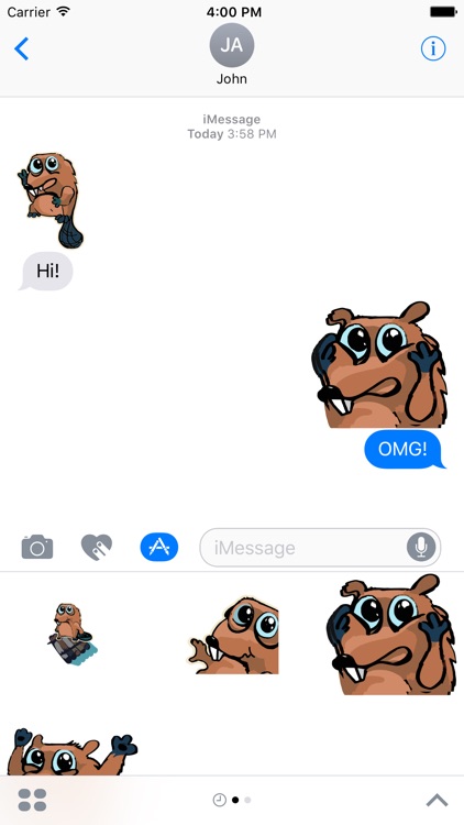 Beaver Time - stickers, emojis, smiles