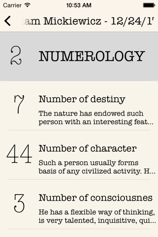 Numerology Map Lite screenshot 2