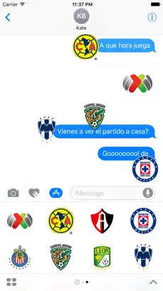 Imágen 2 Liga Bancomer MX Sticker App Oficial iphone