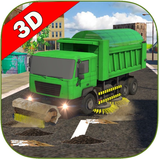 Sweeper Truck: City Roads Icon