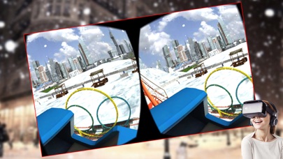 VR - Winter Tourist Roller Coaster Simulator Freeのおすすめ画像1
