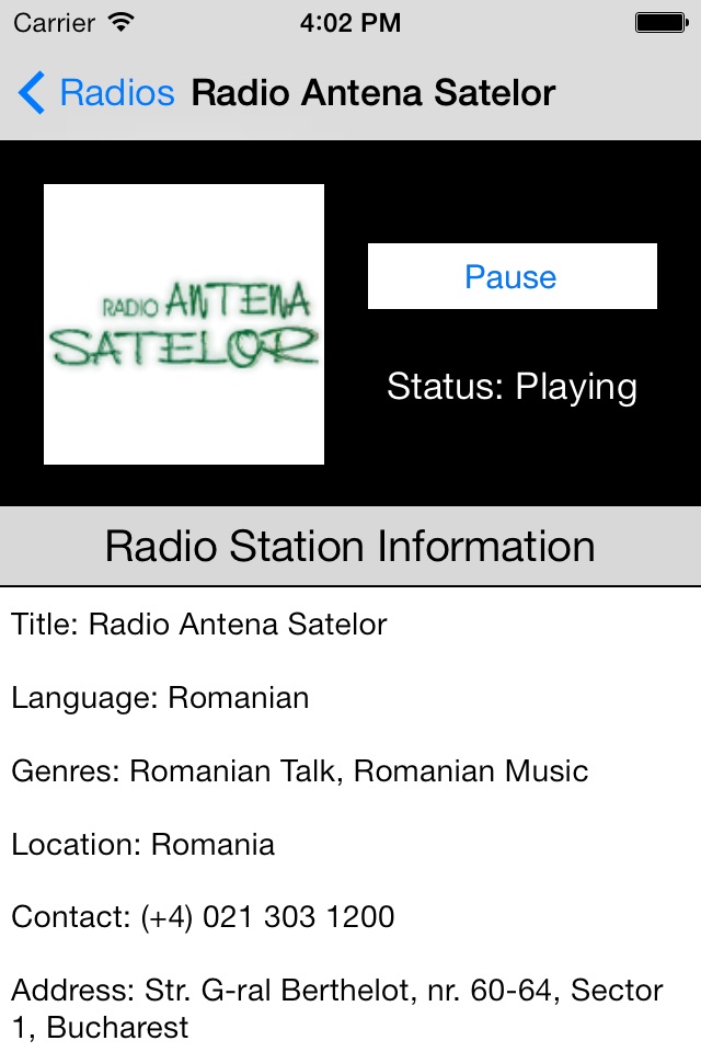 Romania Radio Live Player (Romanian / român) screenshot 4