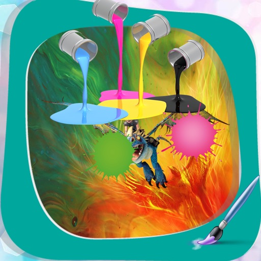 School of Dragons Coloring Paint Version iOS App